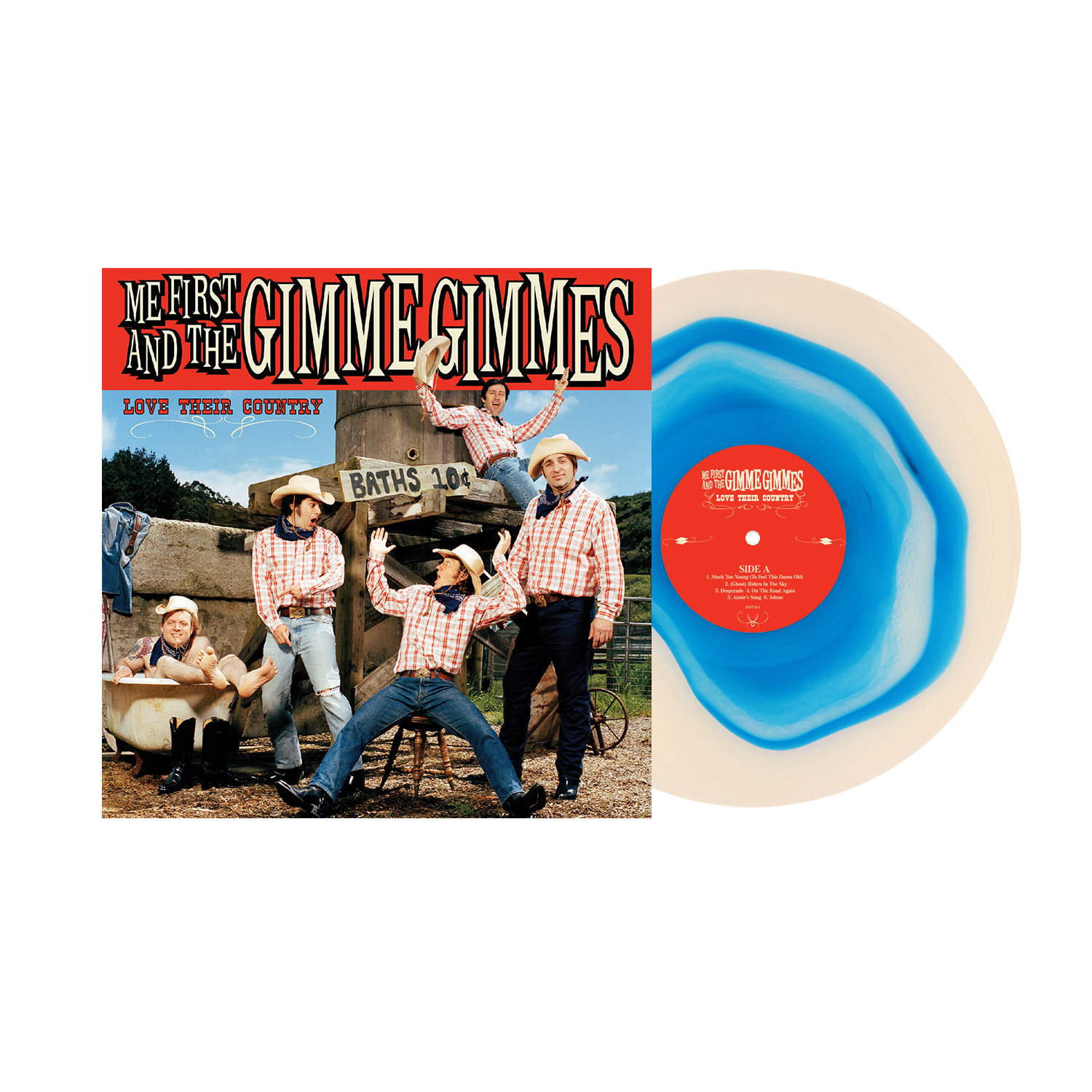 Me First and the Gimme Gimmes (Love Their Country (20th Anniversary)) Blue Inside Tan Vinyl