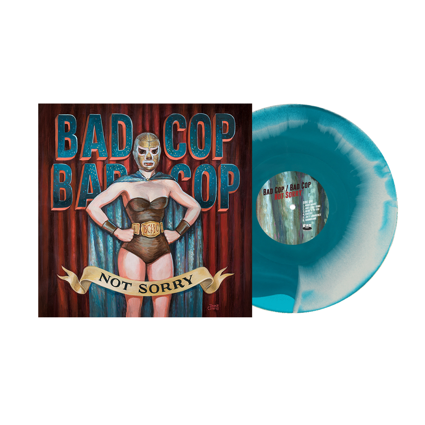 Bad Cop Bad Cop (Not Sorry) Blue & Bone Swirl Vinyl