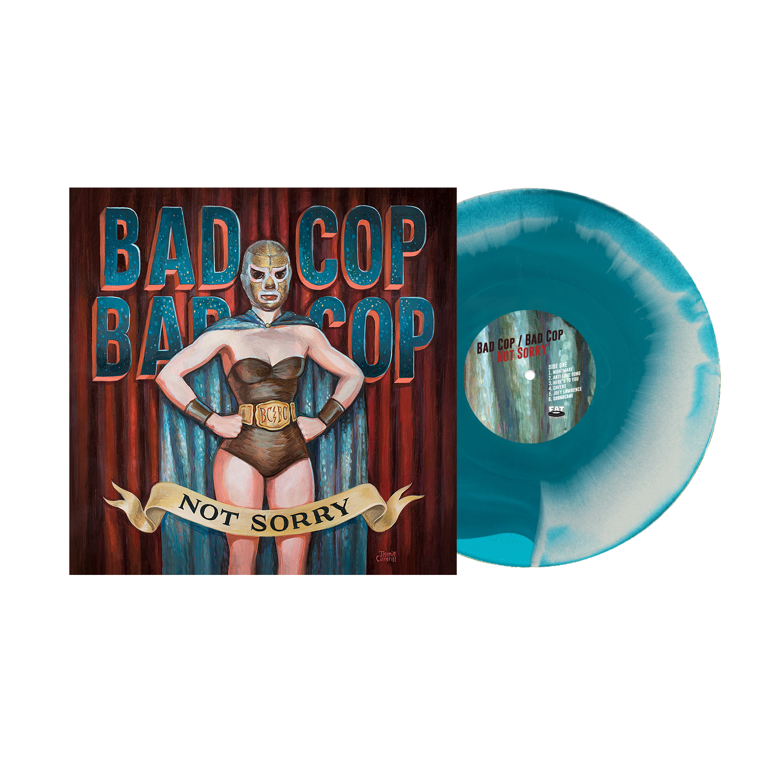 Bad Cop Bad Cop (Not Sorry) Blue & Bone Swirl Vinyl